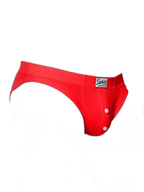 2 Pack Men's Premium Comfortable Fabric Low-Rise U-Shaped Button Fly Briefs