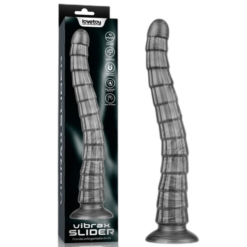 Vibrax Slider - 14.5' Vibrating Dildo - Anal Dilator
