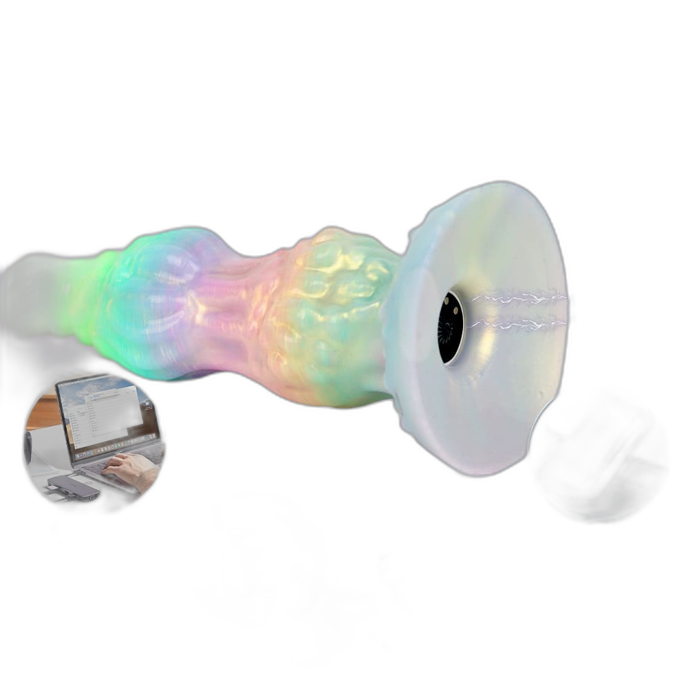 WistKnot – Glow-in-the-Dark Vibrating Dildo with Dog Knot Design