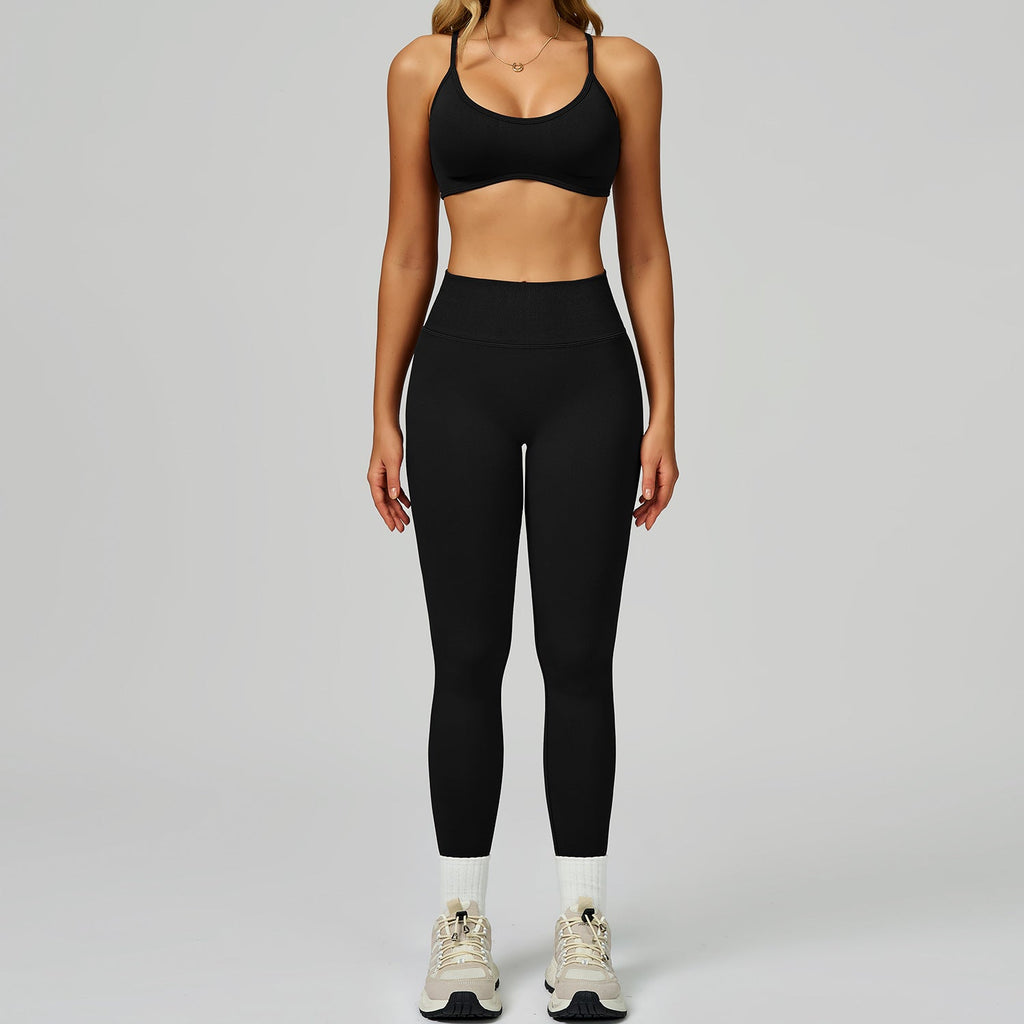 Seamless Yoga Set High-waisted Fitness Workout Outfit