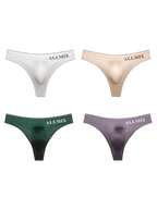 4 Pack ALLMIX Men's Sexy Seamless T-back Thongs