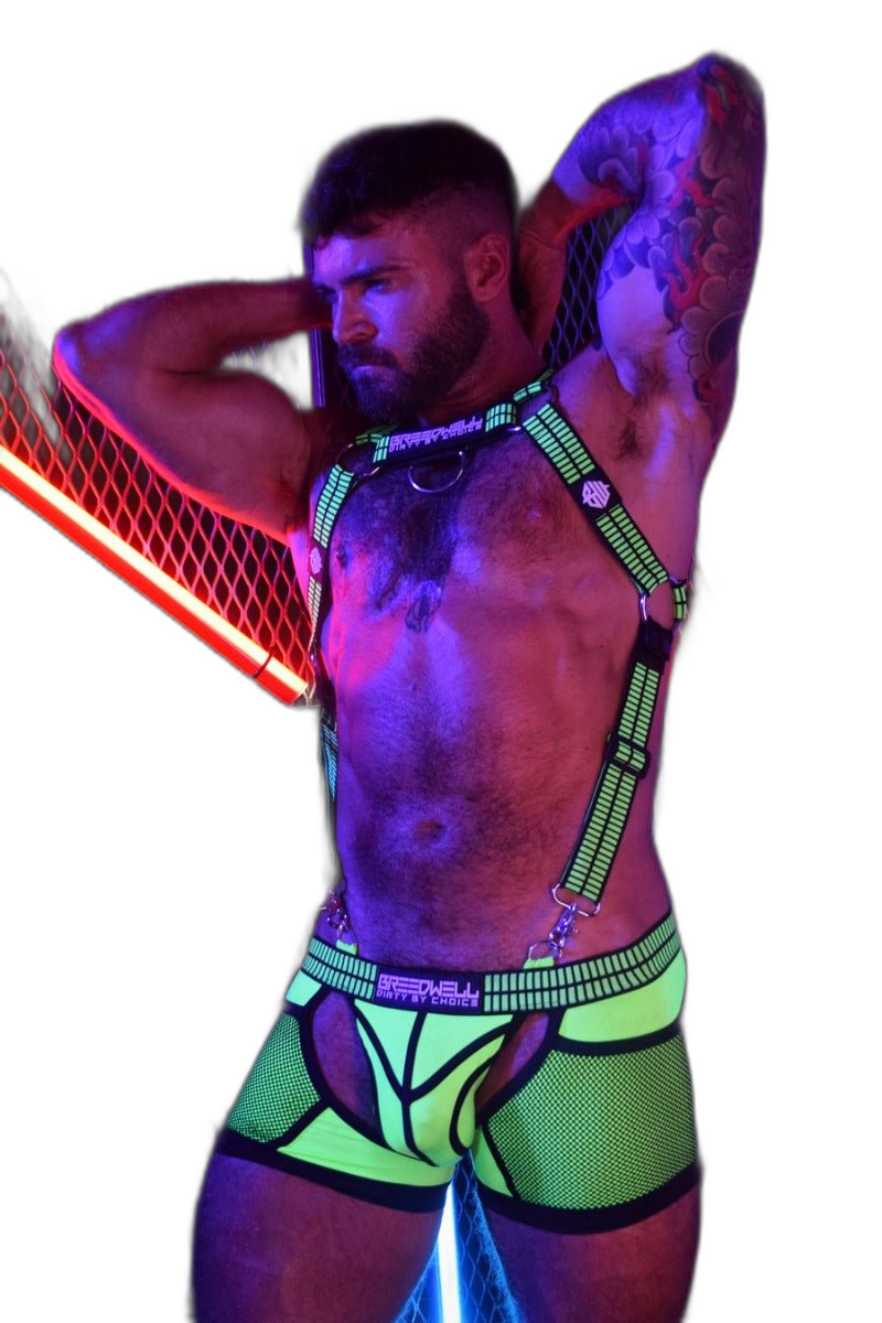 Breedwell Hybred Body Harness Neon Green