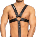 Sexy PU Leather Cock Ring Penis Harness