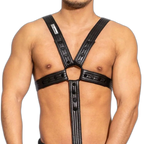 Sexy PU Leather Cock Ring Penis Harness