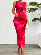 Elegant Slim Sleeveless Mesh Dress