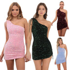 Women's Elegant Sheath Sequin Dress