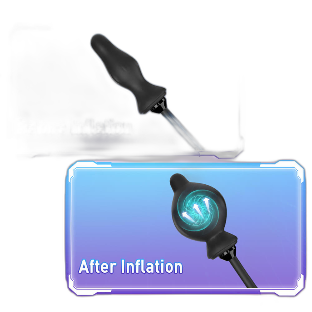 Inflatable Butt Plug - 10 Frequency Anal Vibrator - Anal Trainer