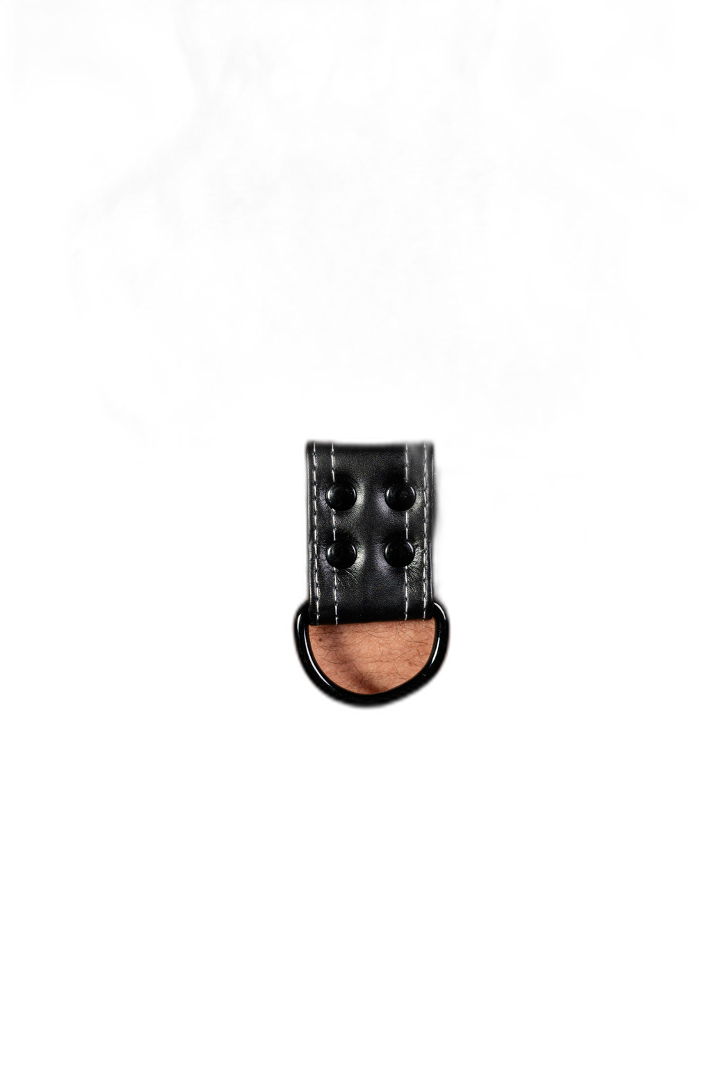 ruff GEAR RAW  Leather Bulldog Harness Black White