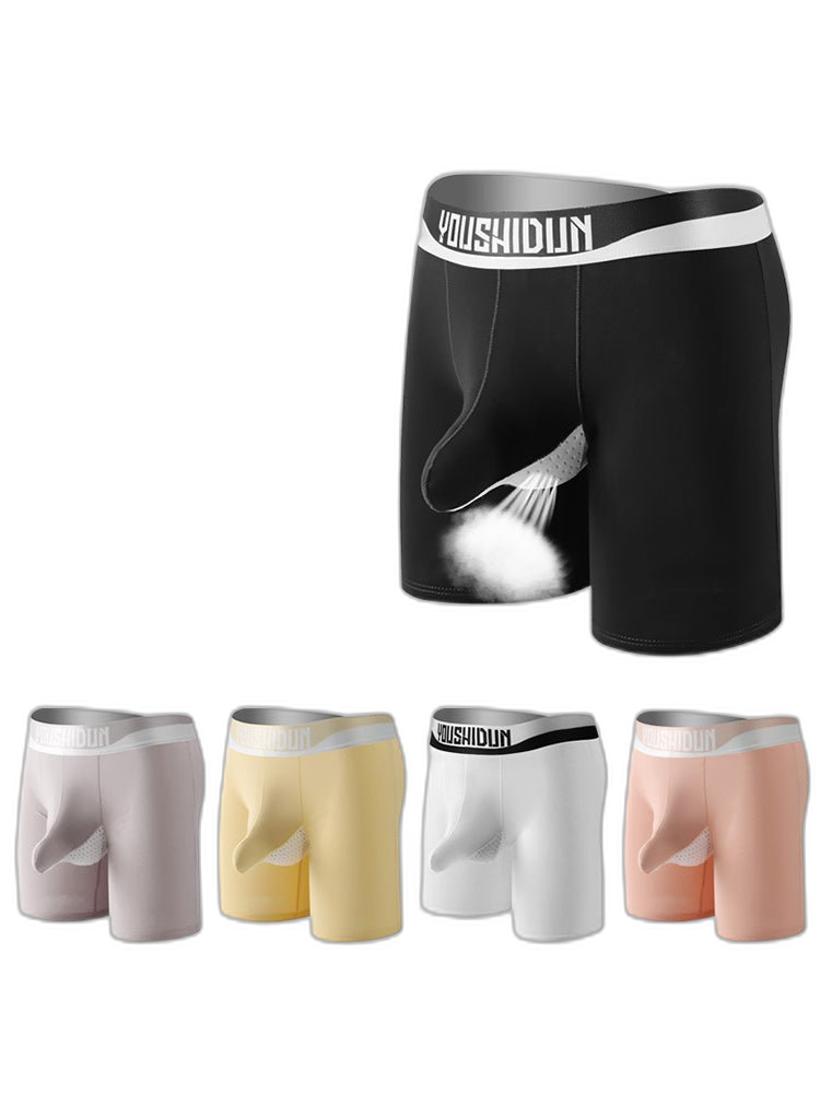 2 Pack Men's Supportive Separated Pouch Ultra-Soft Anti-Chafing Midway Briefs