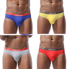 4 Pack Modal U Convex Pouch Seamless Briefs for Men