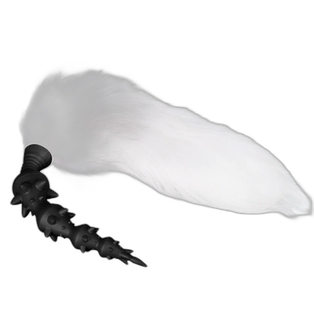 Amarok - Wolf Anal Beads - 4 Anal Ball Bump Point Irritating Sex Toy - Wolf Tail Butt Plug