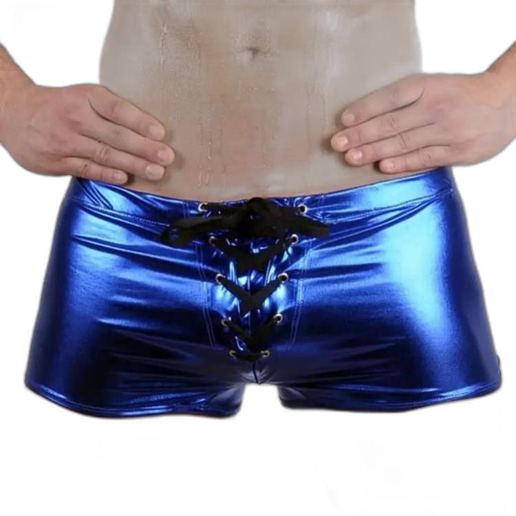Super Booty Drawstring PU Leather Boxers