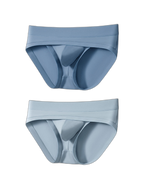 2 Pack Men's Ultra-Soft Fabric Stretch Fit Supportive Pouch Breathable Briefs