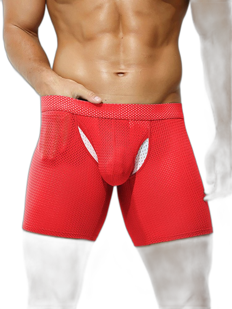 2 Pack Men's Sporty Cut Anti-Chafing Breathable Stretch Fit Midway Briefs