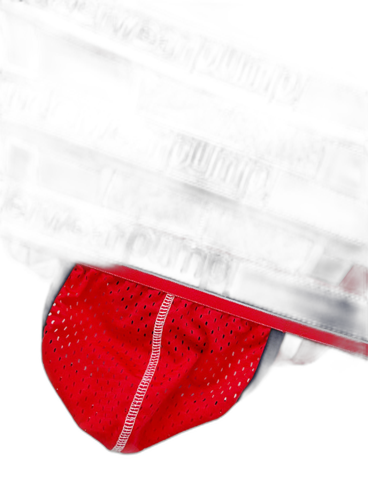 2 Pack Men's Sexy Elastic Waist Micro Mesh Cup Thong