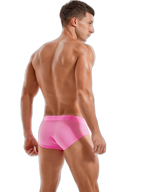 Men's Solid Color Mesh Breathable Sports Fitness Briefs