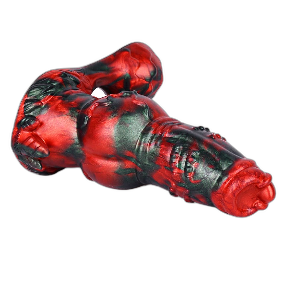 BlazeKnot - 7.7 Inch Silicone Fantasy Dildo – Dog Knot Dildo
