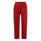 Women's Cotton Linen Patchwork Trousers | High Waist Drawstring Loose Casual Pants | 11 Colours | S–3XL | Michan Direct