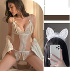 Underwear Women's Sense Sleeping Clothes Convenient Temptation Open Crotch Uniform