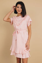 Let's Dance Tassel Wrap Dress