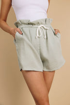 Cely High Waist Drawstring Shorts