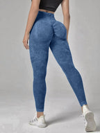 Hollow Design Seamless Leggings High Waist Hip Lifting Running Sports Fitness Yoga Pants Fashion Women's Clothing