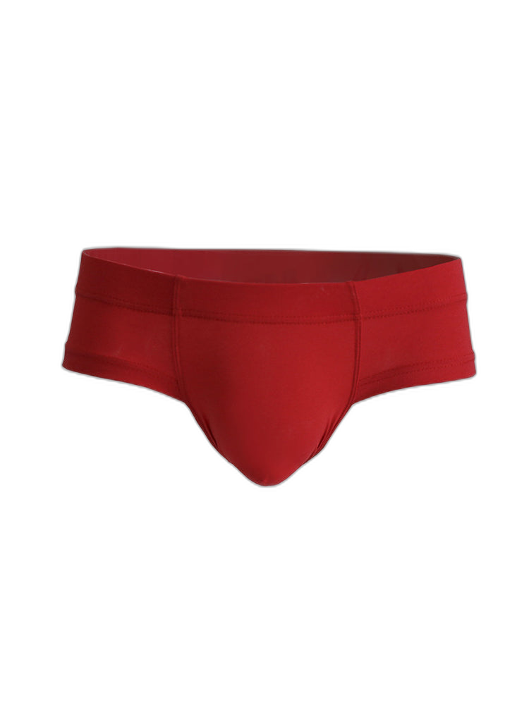 3 Pack Men's Cotton Solid U-Shaped Pouch Briefs