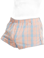 Men’s Vent Classic Plaid Cotton Boxers With Fly