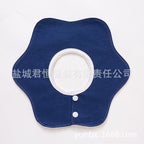 Pure Cotton 360° Rotatable Baby Bib - Petal-Shaped Drool Bib