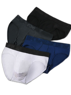 4 Pack Men's Comfortable Thin Pouch Breathable Mesh Briefs