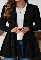 Long Sleeve Simple Cardigan Coat Mid-length