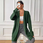 New Double Pocket Simple Casual Sweater Cardigan