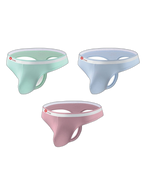 3 Pack Men's Ice Silk Sexy U-Shaped Pouch Kiss Thong