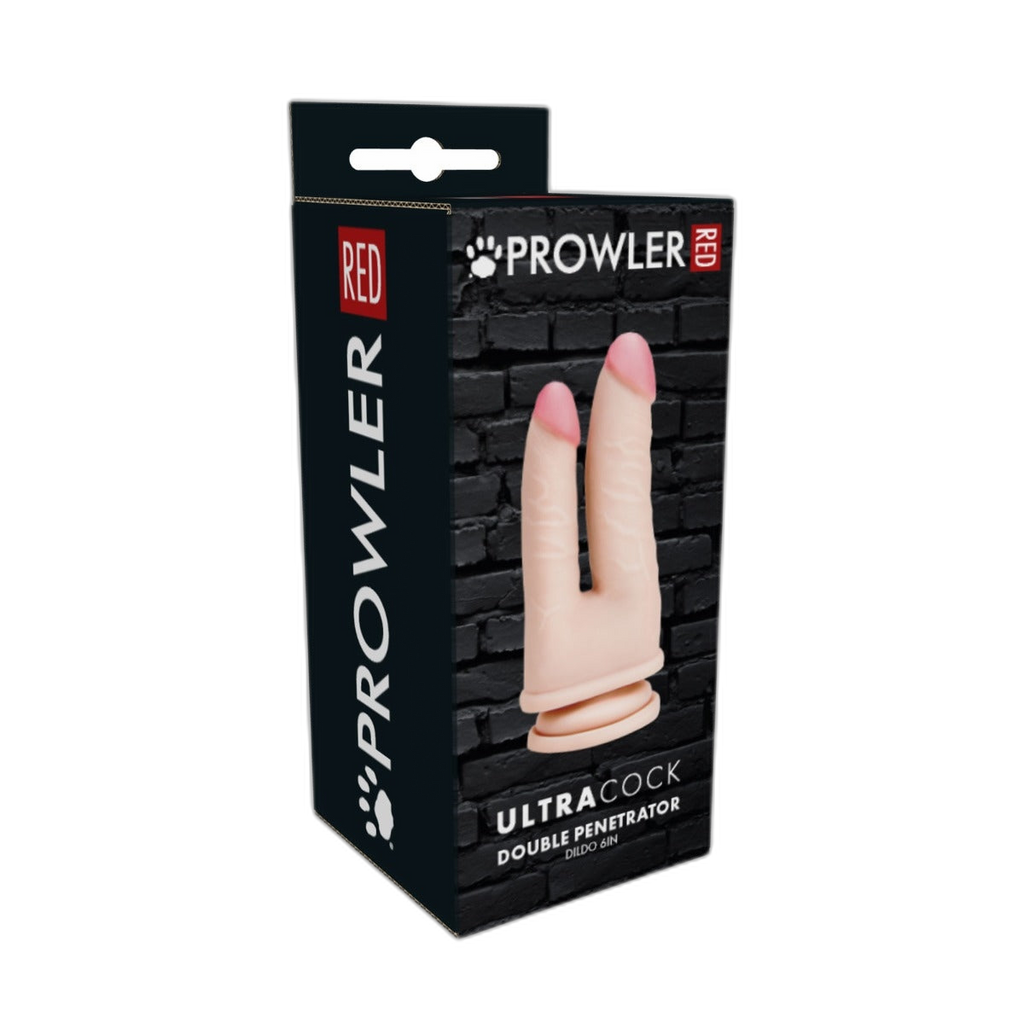 Prowler RED Ultra Cock Double Penetrator Dildo Pink 6 Inch
