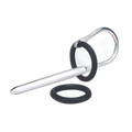 Prowler RED Urethral Plug & Ring Silver Black