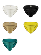 3-pack Men's Low-rise Sexy Mesh Lace Briefs