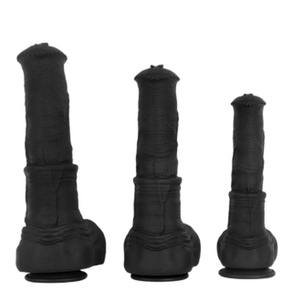 ruff GEAR Silicone Dark Horse Realistic Dildo 11.5 Inch