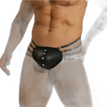 Leather Strap Thong
