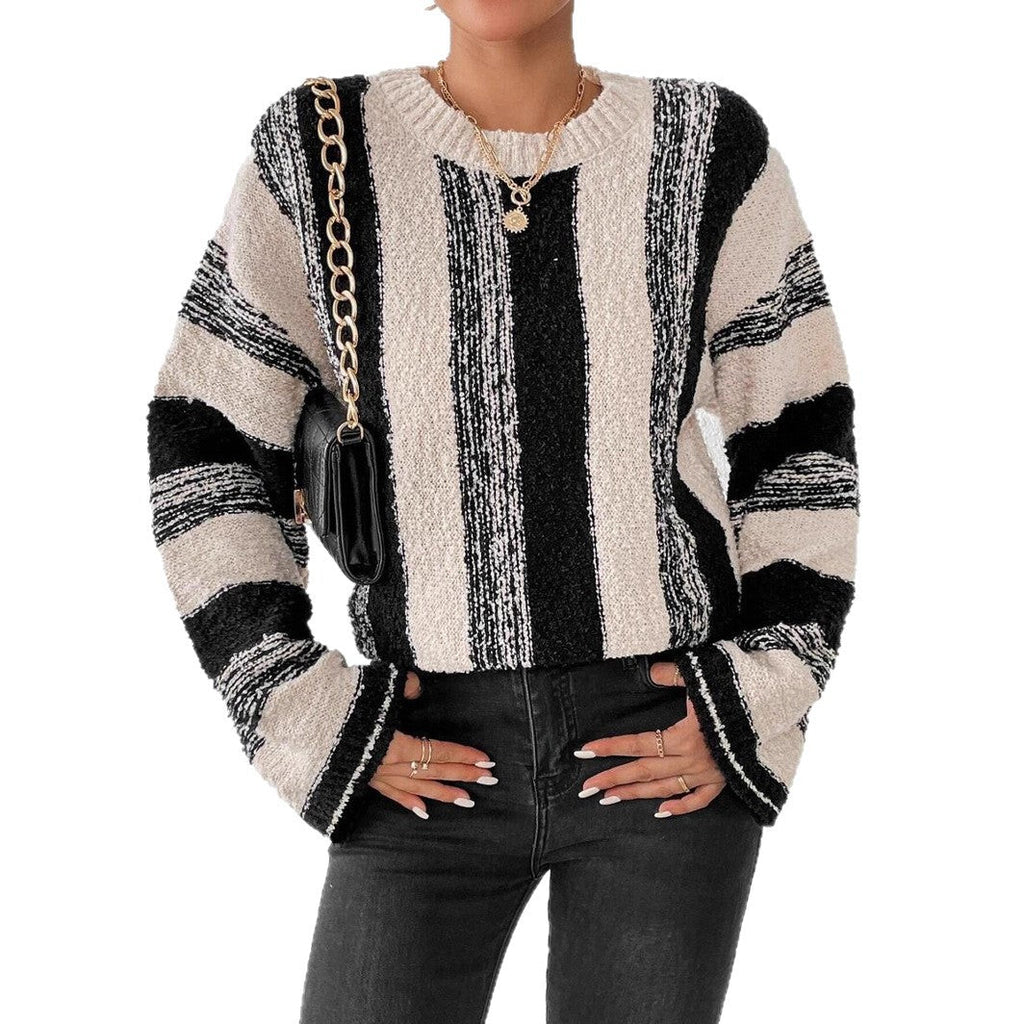Women's Loose Fit Casual Long Sleeve Sweater