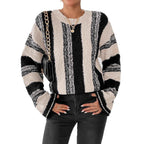 Women's Loose Fit Casual Long Sleeve Sweater