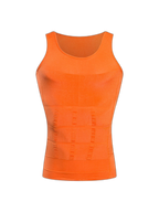 Mens Waist Body Shaper Vest T-Shirt Tank Tops