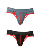 2 Pack Men's Breathable Side-Open Thin and Lightweight Supportive Fit Briefs