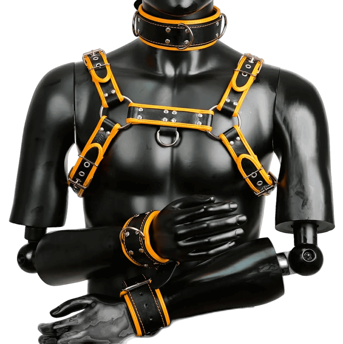 Harness, Cuff, Collar Bundle Orange