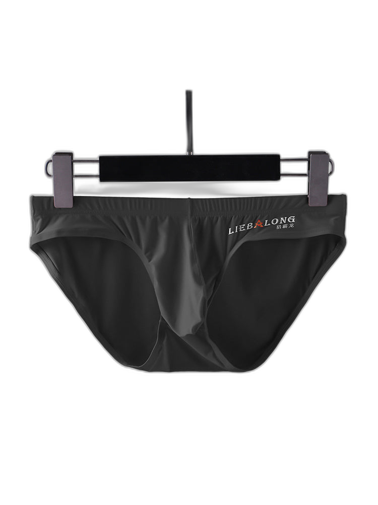 3 Packs of Men's Ice Silk Seamless Convex Pouch Briefs