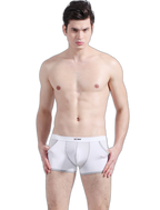 3 Pack Men's Long Leg Boxer Briefs Made of Ultra-Thin Ice Silk with Anti-Wear Elastic