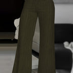 Solid Color Wide Leg Pants, Y2K High Waist Loose Pants For Every Day Women's Trousers