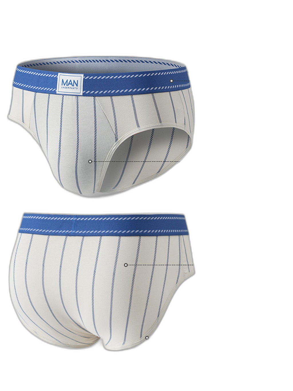 3 Pack Men’s Classic Striped Briefs