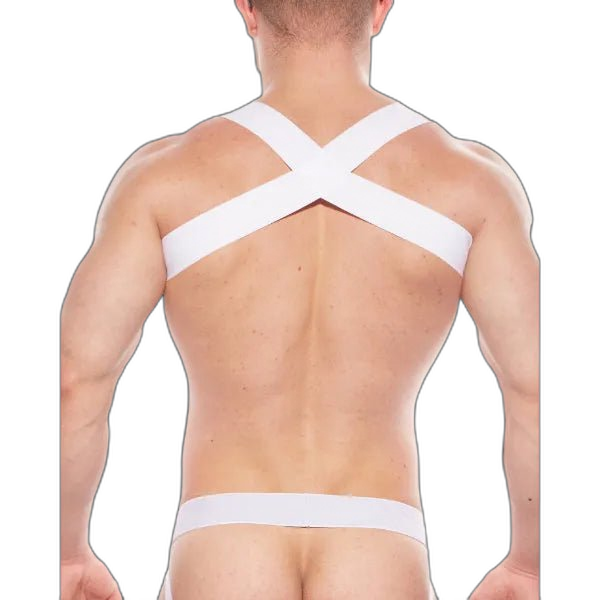 TASTE Signature Elasticated Chest Harness | White