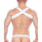 TASTE Signature Elasticated Chest Harness | White