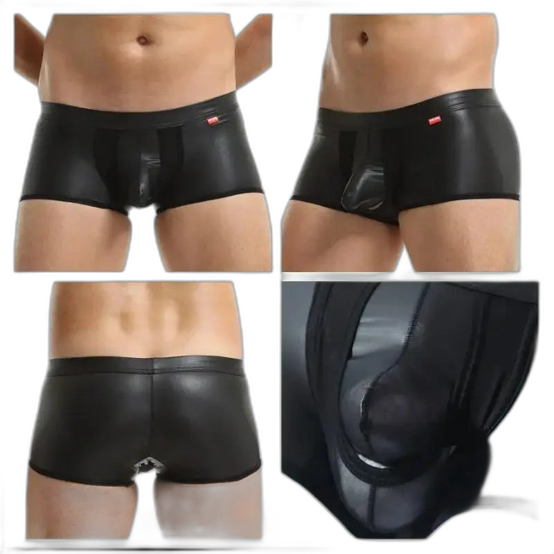 Kinky Transparent Leather Boxers